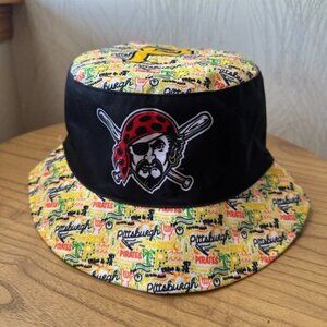 Pittsburgh Pirates Bucket Hat Hawaiian Luau Reversible Promo